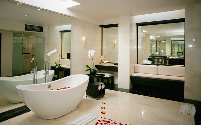 Bathroom Flower Decoration