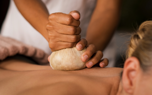 Relaxing Herbal Compress Massage