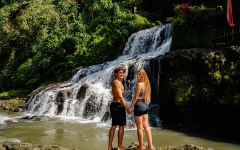 Morning Cycling To Uma Anyar Waterfall