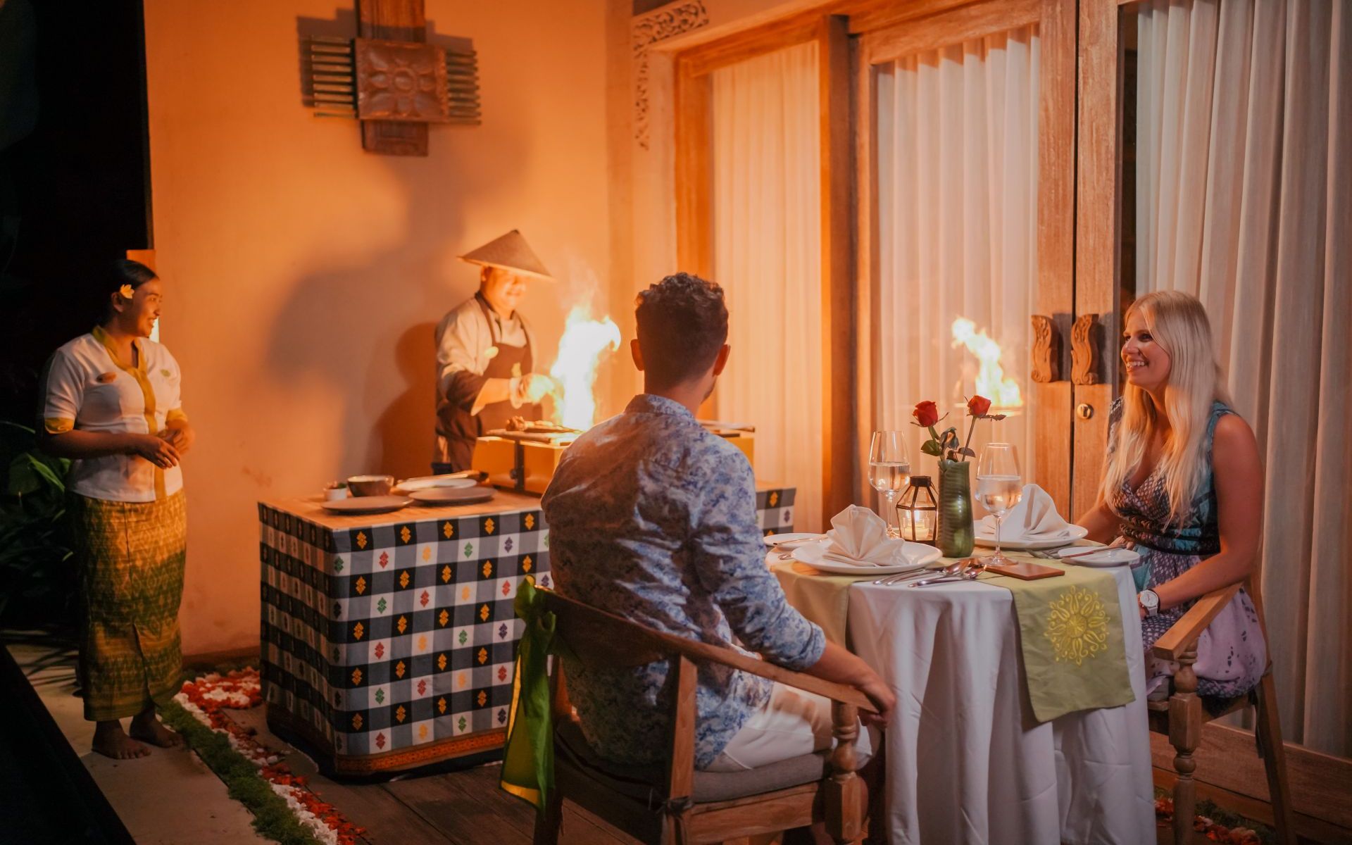 Get 5% discount for Private Live Barbeque Dinner in your own Private Pool Villa - The Alena Resort A Pramana Experience