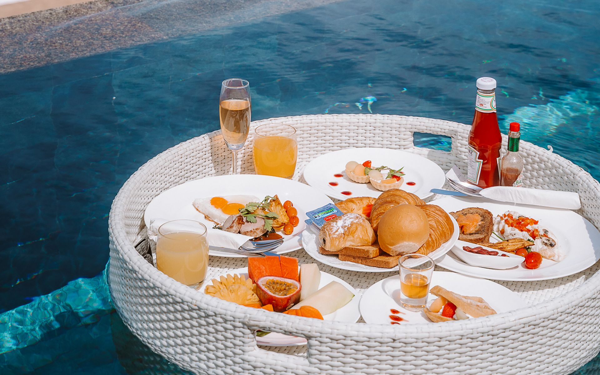 Floating Breakfast - The Shore at Katathani Resort