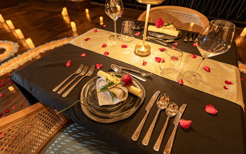 Romantic Candlelight Dinner at Yoga Shala